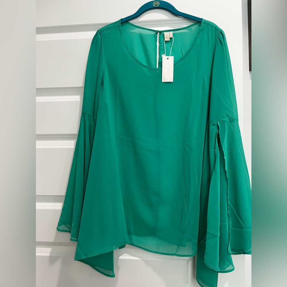 Sheer flowy top NWT